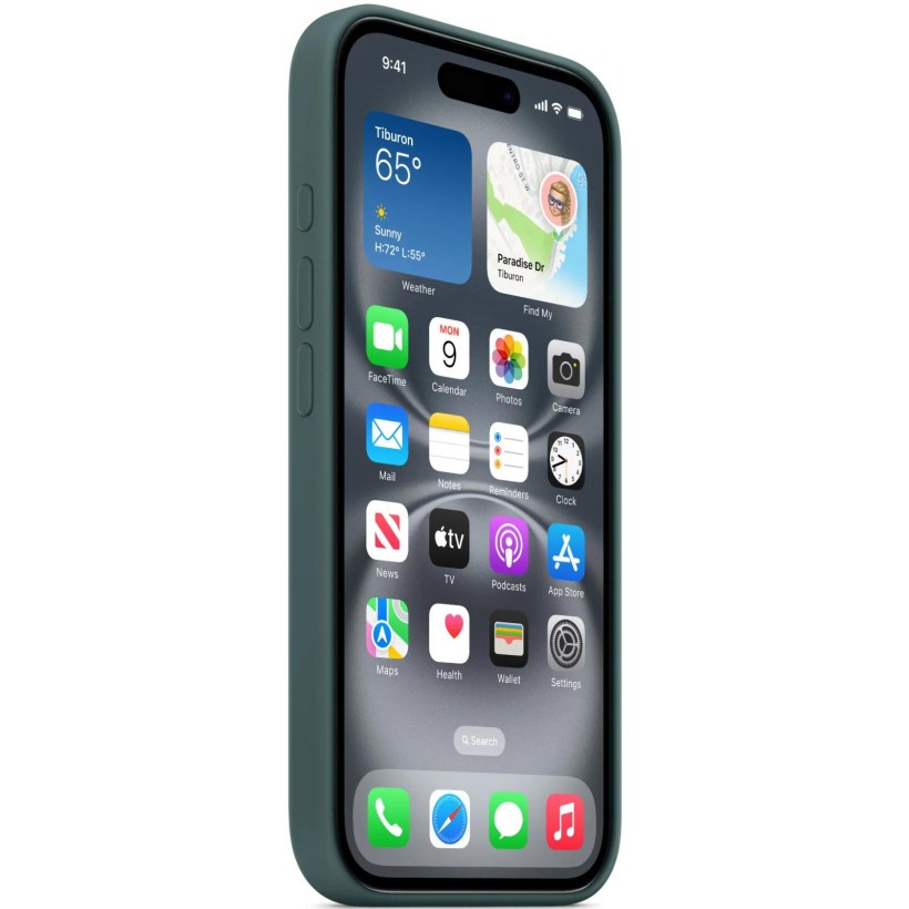 Чехол для смартфона Apple iPhone 16 Silicone Case with MagSafe - Lake Green (MYY83)  Фото №0