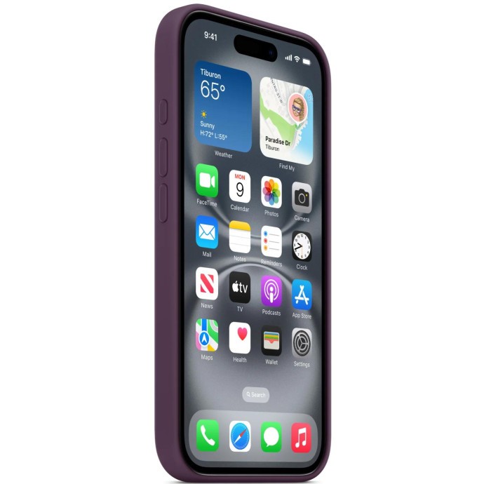 Чехол для смартфона Apple iPhone 16 Silicone Case with MagSafe - Plum (MYY43)  Фото №0