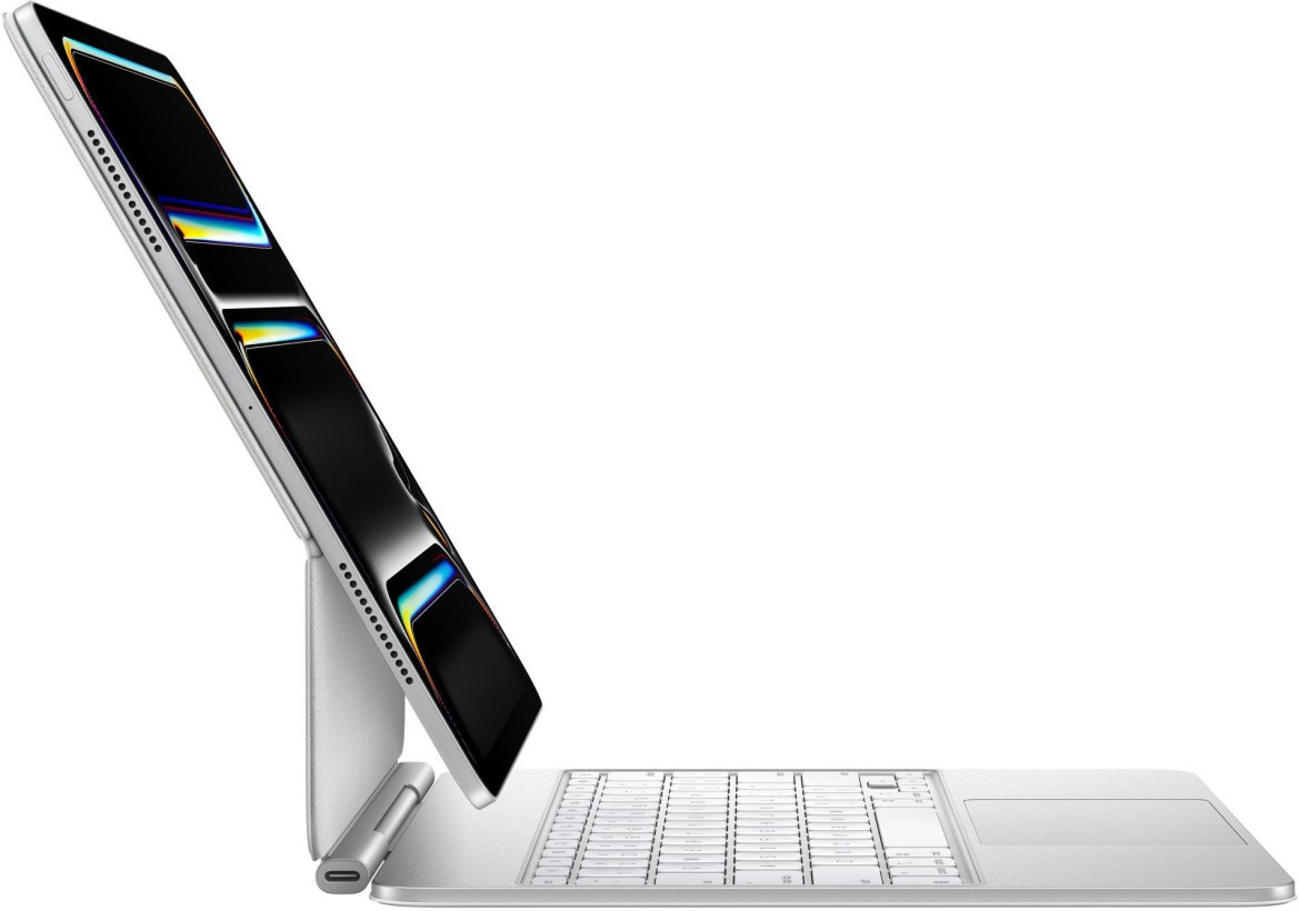 Чохол-клавіатура для планшета Apple Magic Keyboard for iPad Pro 13&quot; (M4) - White (MWR43) (US)  Фото №1