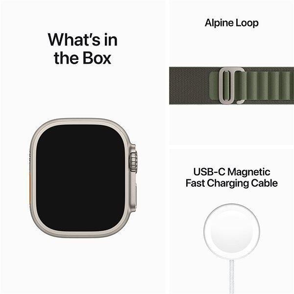 Смарт-годинник Apple Watch Ultra GPS + Cellular 49mm Titanium Case with Blue/Gray Trail Loop - M/L (MQF33/MQEJ3/MQFV3)  Фото №0