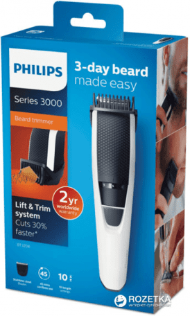 Триммер для бороды и усов Philips Beardtrimmer Series 3000 BT3206/14  Фото №4