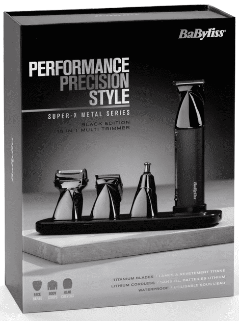 Машинка для стрижки + тример BaByliss Super-X Metal Black Edition MT991E  Фото №7