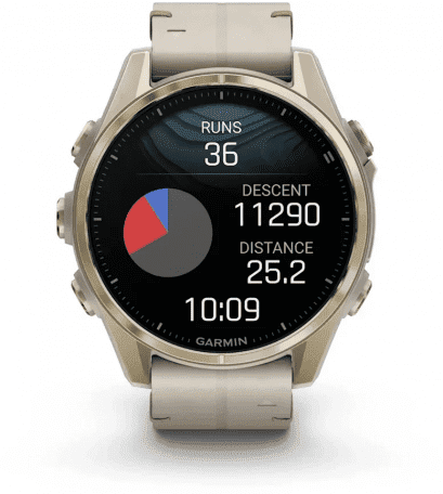 Спортивний годинник Garmin Fenix 8 43mm Amoled Sapphire Soft Gold with Limestone Leather Band (010-02903-40)  Фото №11