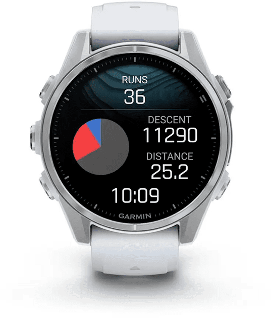 Спортивний годинник Garmin Fenix 8 43mm Amoled Silver with Whitestone Silicone Band (010-02903-00)  Фото №10