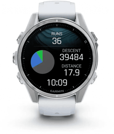 Спортивний годинник Garmin Fenix 8 43mm Amoled Silver with Whitestone Silicone Band (010-02903-00)  Фото №7