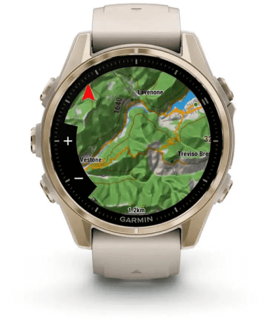 Спортивний годинник Garmin Fenix 8 43mm AMOLED Sapphire Soft Gold w. Fog Gray/Dark Sandstone S. Band (010-02903-10/11)  Фото №4