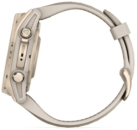 Спортивний годинник Garmin Fenix 8 43mm AMOLED Sapphire Soft Gold w. Fog Gray/Dark Sandstone S. Band (010-02903-10/11)  Фото №7