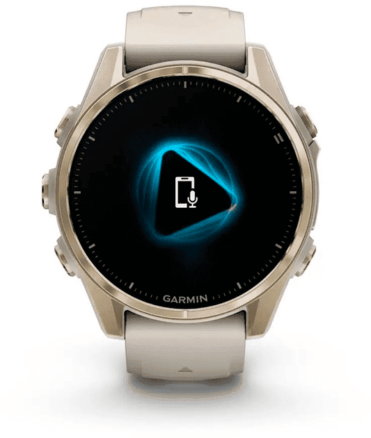 Спортивные часы Garmin Fenix ??8 43mm AMOLED Sapphire Soft Gold w. Fog Gray/Dark Sandstone S. Band (010-02903-10/11)  Фото №2