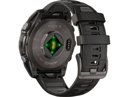 Спортивные часы Garmin Fenix ??8 47mm Amoled Sapphire Carbon Gray DLC Titanium w.  Фото №8
