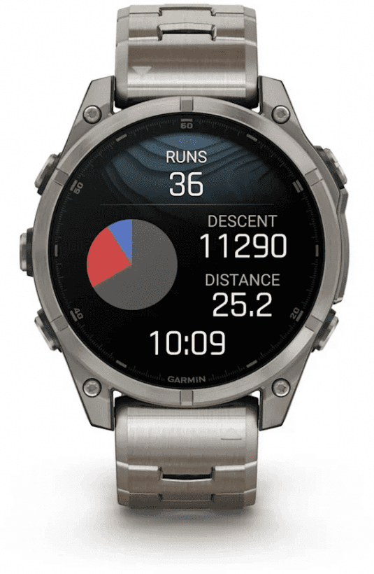 Спортивные часы Garmin Fenix ??8 47mm Amoled Titanium with Vented Titanium Bracelet (010-02904-40)  Фото №4