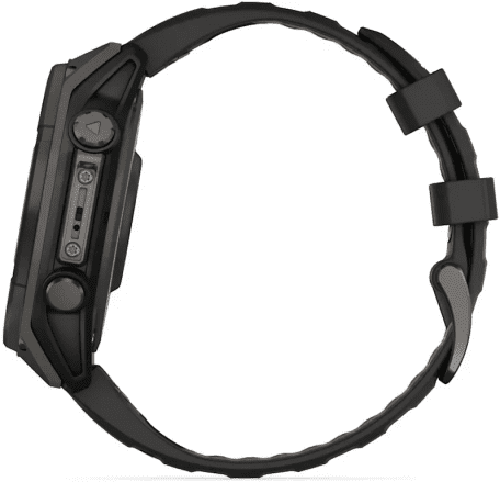 Спортивний годинник Garmin Fenix 8 47mm Solar Sapphire Carbon Gray DLC Titanium w. Black/Pebble Gray S. Band (010-02906-10/11)  Фото №2