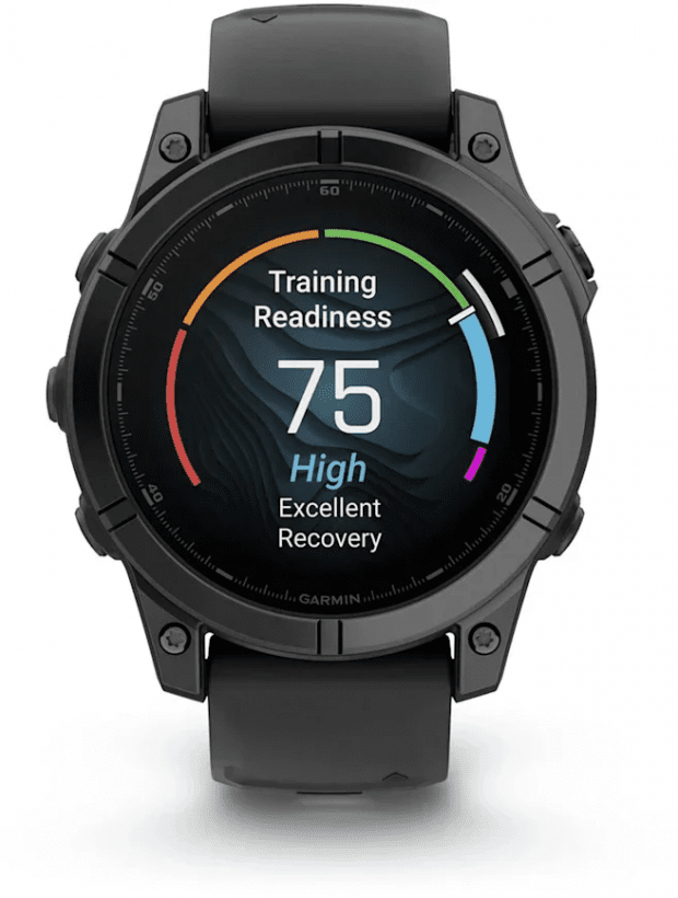 Спортивний годинник Garmin Fenix E 47mm Amoled Slate Gray Steel with Black Silicone Band (010-03025-03/01)  Фото №9