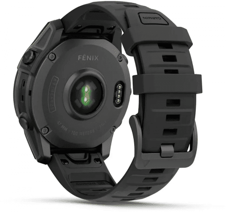 Спортивний годинник Garmin Fenix E 47mm Amoled Slate Gray Steel with Black Silicone Band (010-03025-03/01)  Фото №8