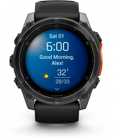 Спортивные часы Garmin Fenix ??8 51mm AMOLED Slate Gray with Black Silicone Band (010-02905-00)  Фото №6