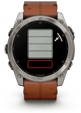 Спортивний годинник Garmin Fenix 8 51mm AMOLED Sapphire Carbon grey DLC w. Chestnut Leather Band (010-02905-40)  Фото №6