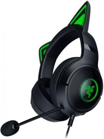 Навушники з мікрофоном Razer Kraken Kitty V2 Black (RZ04-04730100-R3M1)  Фото №1