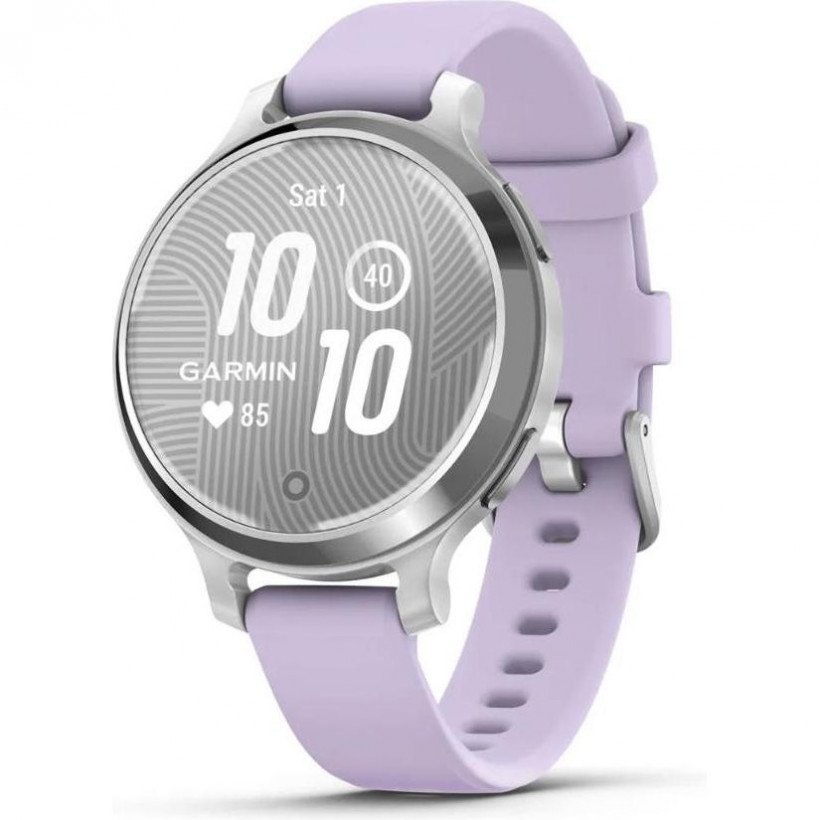 Смарт-часы Garmin Lily 2 Active Silver with Purple Jasmine Silicone Band (010-02891-01)  Фото №0