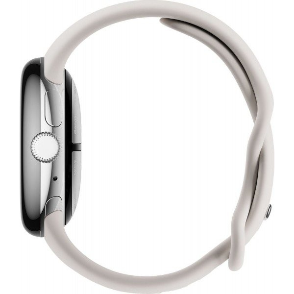 Смарт-годинник Google Pixel Watch LTE Polished Silver Case/Chalk Active Band  Фото №4
