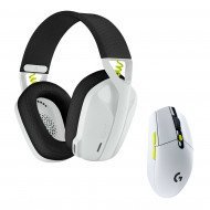 Навушники з мікрофоном Logitech G435SE + G305SE Wireless White (981-001162) 