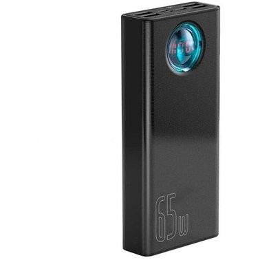 Внешний аккумулятор (павербанк) Baseus Amblight Digital Display Quick Charge 65W 30000mAh Black (PPLG-A01, PPLG000101)  Фото №0