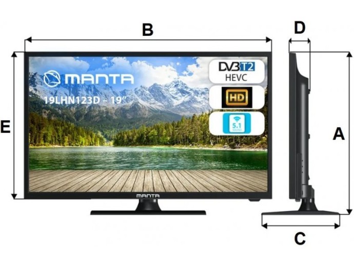 Телевизор Manta 19LHN123D  Фото №0