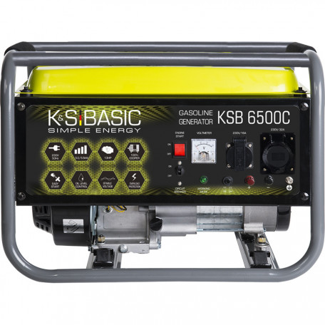 Бензиновий генератор K&amp;S BASIC KSB 6500C  Фото №0