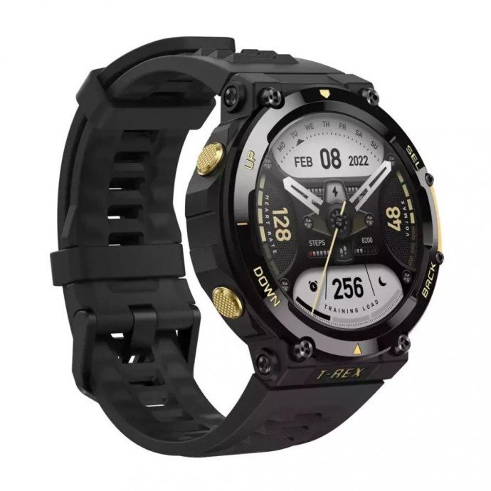 Смарт-годинник Amazfit T-Rex 2 Astro Black &amp; Gold  Фото №0