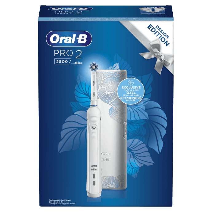 Електрична зубна щітка Oral-B D501.513.2X PRO 2 750-2500 White  Фото №0