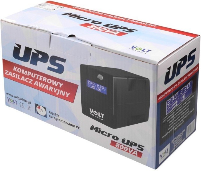 ИБП Volt Polska Micro UPS 800 ВА (5UP0800090)  Фото №3