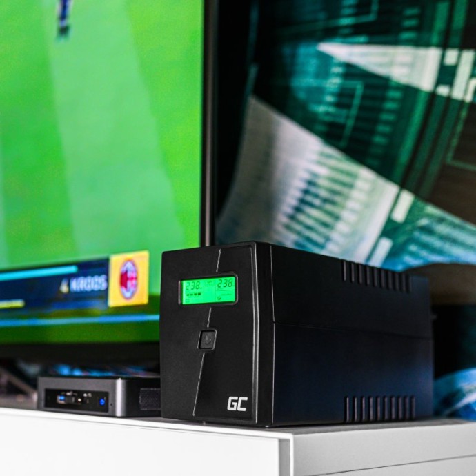 Линейно-интерактивный ИБП Green Cell UPS05 (2000VA/1200W)  Фото №4