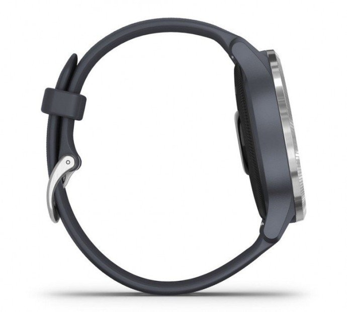 Спортивные часы Garmin Venu Silver Stainless Steel Bezel w. Granite Blue and Silicone B. (010-02173-01/03)  Фото №4