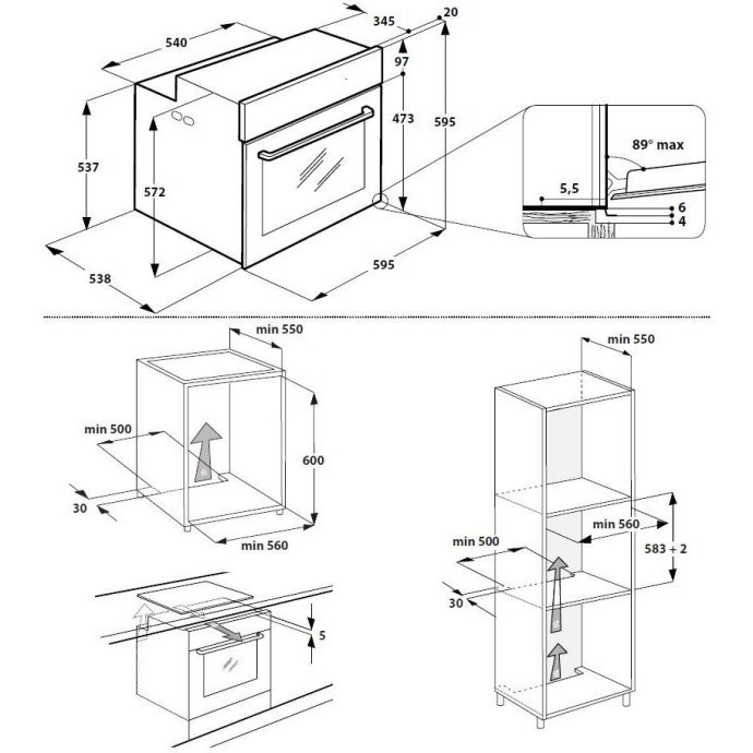 Духовка електрична Whirlpool AKZM 8480 NB  Фото №3