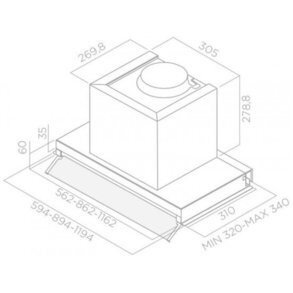 Витяжка вбудована Elica BOX IN PLUS IXGL/A/120  Фото №1