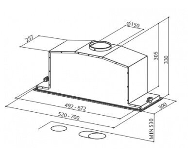 Витяжка вбудована Faber INCA LUX 2.0 EV8 X A52 (110.0327.652)  Фото №0