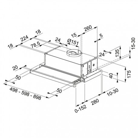 Витяжка телескопічна Franke Flexa FTC 632L BK (315.0547.798)  Фото №1