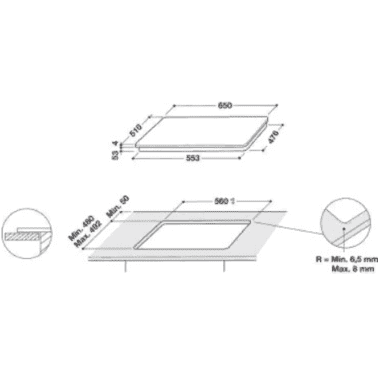 Варильна поверхня електрична Whirlpool SMC 654 F/BT/IXL  Фото №2