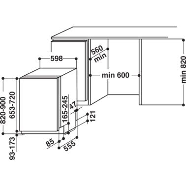 Посудомийна машина Whirlpool WIO 3T123 PEF  Фото №2