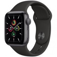 Смарт-годинник Apple Watch SE GPS 40mm Space Gray Aluminum Case w. Black Sport B. (MYDP2) 