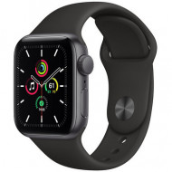 Смарт-часы Apple Watch SE GPS 40mm Space Gray Aluminum Case w. Black Sport B. (MYDP2)