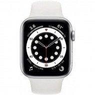 Смарт-часы Apple Watch Series 6 GPS + Cellular 40mm Silver Aluminum Case w. White Sport B. (M02N3) 