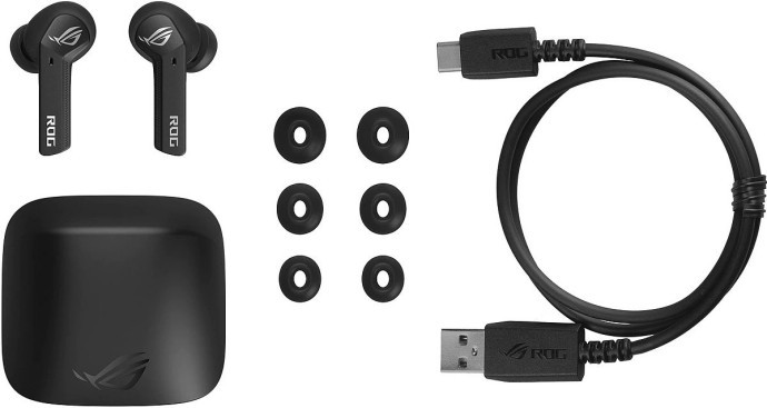 Навушники TWS ASUS ROG Cetra True Wireless 7.1 Black (90YH03G1-B5UA00)  Фото №0