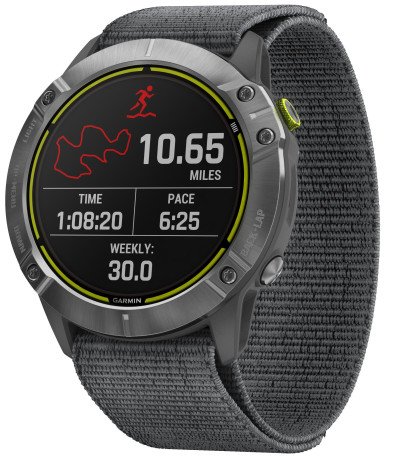Смарт-годинник Смарт-годинник Garmin Enduro Steel with Gray UltraFit Nylon Strap (010-02408-00/10)