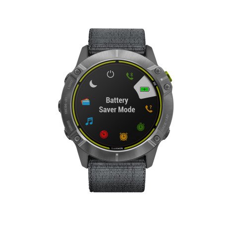 Смарт-годинник Смарт-годинник Garmin Enduro Steel with Gray UltraFit Nylon Strap (010-02408-00/10)  Фото №0