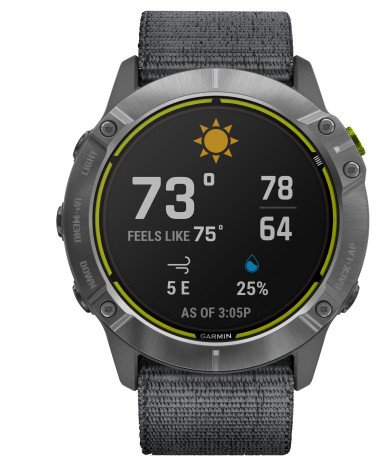 Смарт-годинник Смарт-годинник Garmin Enduro Steel with Gray UltraFit Nylon Strap (010-02408-00/10)  Фото №1