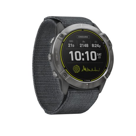 Смарт-годинник Смарт-годинник Garmin Enduro Steel with Gray UltraFit Nylon Strap (010-02408-00/10)  Фото №2