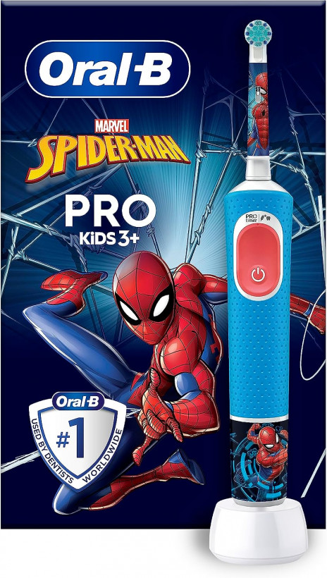 Електрична зубна щітка Oral-B Pro Kids «Людина-Павук» + футляр  Фото №0