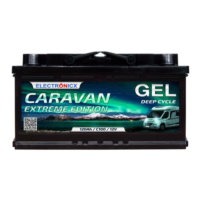 Автомобільний тяговий акумулятор Electronicx GEL-120-AH Caravan Extreme Edition  Фото №0
