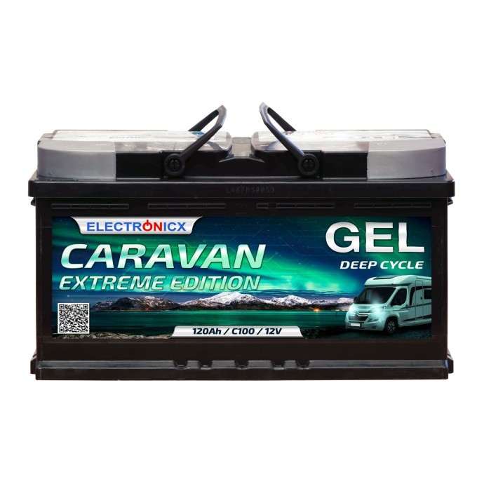 Автомобільний тяговий акумулятор Electronicx GEL-120-AH Caravan Extreme Edition  Фото №1