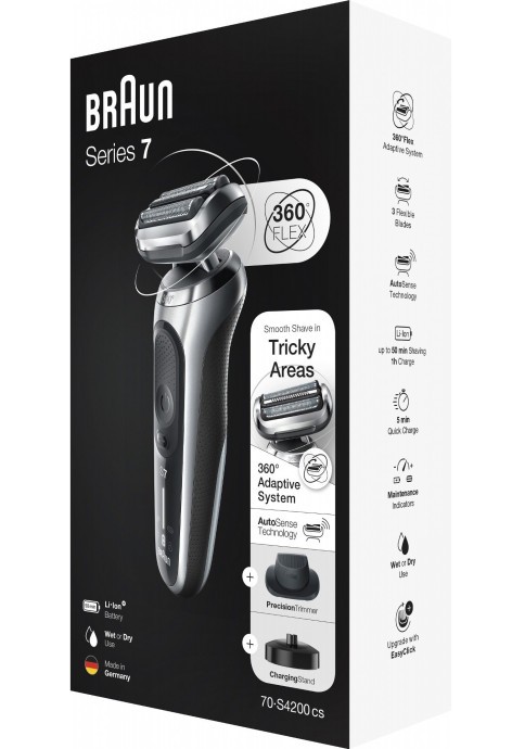 Електробритва чоловіча Braun Series 7 360 Flex Wet&amp;Dry 70-S4200cs  Фото №6