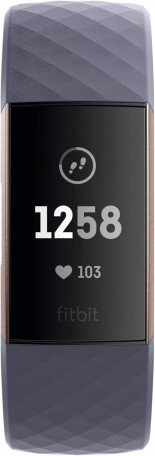 Фітнес-браслет Fitbit Charge 3 Rose Gold/Blue Gray FB409RGGY  Фото №0